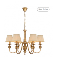 TELBIX-SIEDEL 6 LIGHT PENDANT W/SHADE